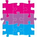 Puzzle Bi-Fahne